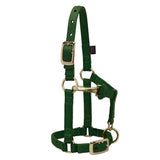 5/8 In Weaver Leather Miniature Horse Adjustable Chin & Throat Snap Halter Hunter Green