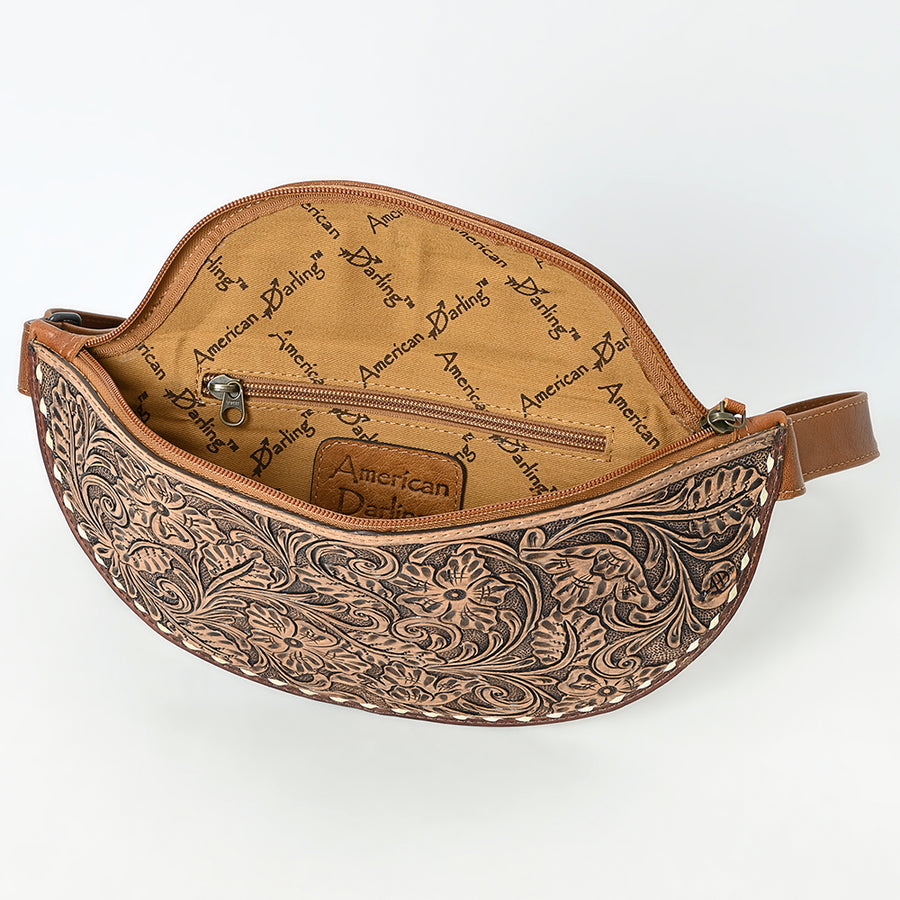American Darling Beautifully Hand Tooled Genuine Leather Women bag western handbag purse | for