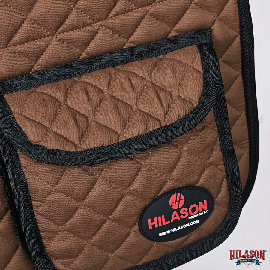 HILASON Western Horse Luxury Quilted Saddle Pads with Pockets | Pad