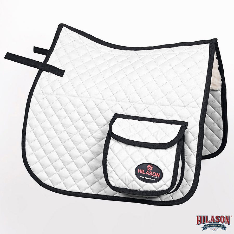HILASON Western Horse Luxury Quilted Saddle Pads with Pockets | Pad