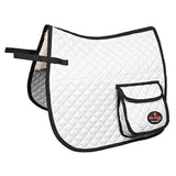 HILASON Western Horse Luxury Quilted Saddle Pads With Pockets