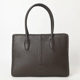 American Darling Tote Bag Western Genuine Leather Handcrafted Large Purse with Braided Detail and YKK Zipper