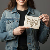 American Darling Wallet Hair-On Genuine Leather Women Bag Western Handbag Purse