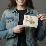 American Darling Wallet Hair-On Genuine Leather Women Bag Western Handbag Purse