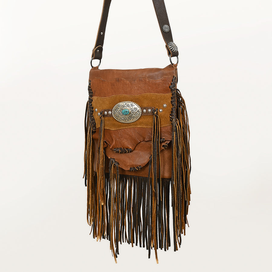 American Darling Messenger Genuine Leather Western Women Bag Handbag Purse - Uhorse