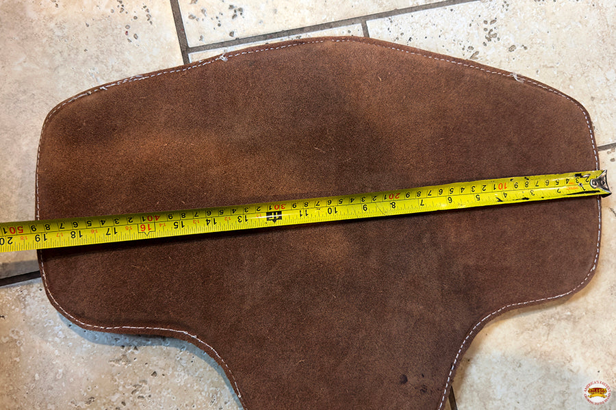 HILASON Western Leather Bareback Rig Pad Saddle Brown | Pads for Horses