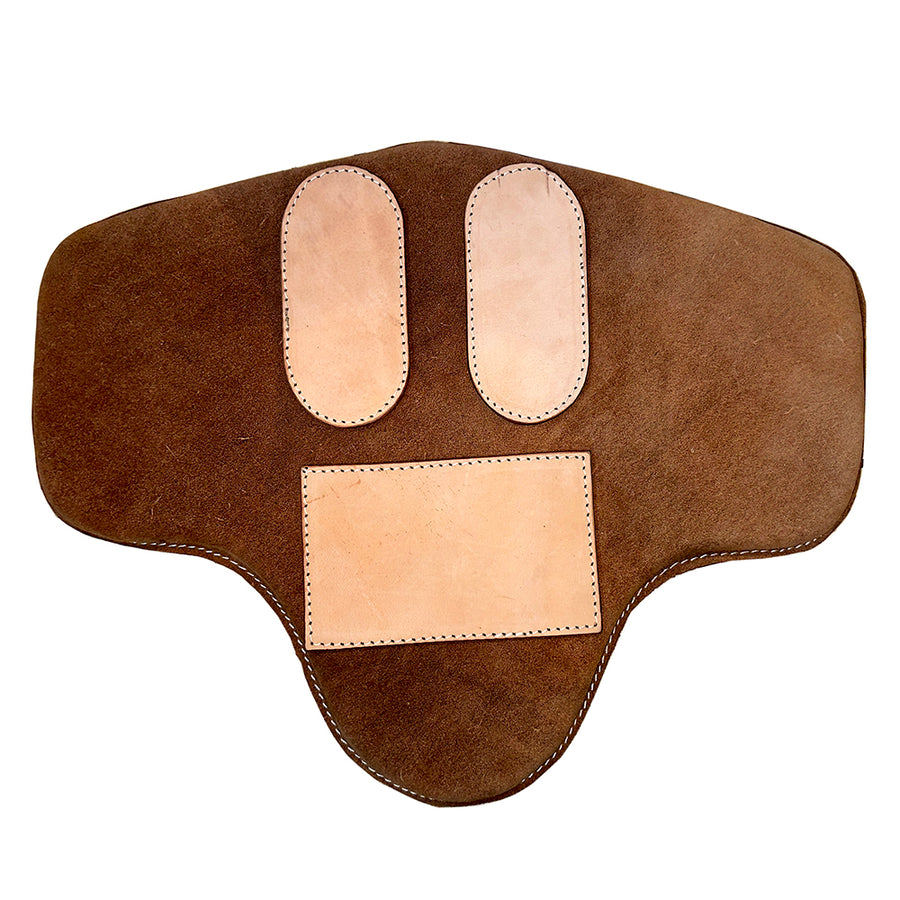 HILASON W. Leather Bareback Rig Pad Saddle Pad Brown by Hilason – Cowboy and equestrian accessories