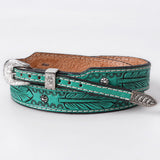 American Darling Hand tooled Hatband Genuine American Leather Western Adjustable Unisex