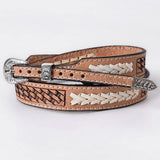 American Darling Hand tooled Hatband Genuine American Leather Western Adjustable Unisex