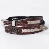 American Darling Hand tooled Hatband Genuine American Leather Western Adjustable Unisex