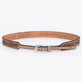 American Darling Hand tooled Hatband Genuine American Leather Western Adjustable Unisex