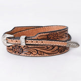 American Darling Hand tooled Hatband Genuine American Leather Western Adjustable Unisex