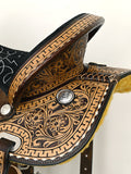 COMFYTACK Western Horse Headstall Breast Collar Set American Leather Tan