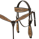 COMFYTACK Western Horse Barrel Racing Trail Pleasure American Leather Saddle With Tack Set Brown