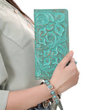 American Darling Clutch Beautifully Hand Tooled  Genuine Leather women bag western handbag purse