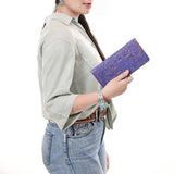 American Darling Clutch Beautifully Hand Tooled Genuine Leather women bag western handbag purse
