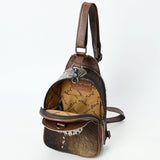 American Darling Sling Crocodile embossed Genuine Leather women bag western handbag purse | for