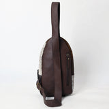 American Darling Sling Beautifully Hand Tooled Hair On Genuine Leather Women Bag Western Handbag Purse |