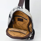 American Darling Sling Beautifully Hand Tooled Hair On Genuine Leather Women Bag Western Handbag Purse |