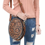 American Darling Canteen Beautifully Hand Tooled Genuine Leather women bag western handbag purse