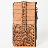 American Darling Card Holder Hand Tooled Genuine Leather Women Bag Western Handbag Purse