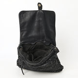 Never Mind Nmbgm115B  Vintage Handmade Genuine Cowhide Leather Women Bag Western Handbag Purse