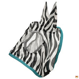 L M S Hilason Horse Uv Protection Insects Bug Mosquito Spring Summer Fly Mask Zebra