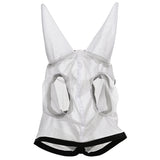 L M S Hilason Horse Uv Protection Insects Bug Mosquito Spring Summer Fly Mask White