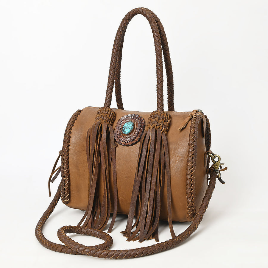 American Darling Duffel Full Grain Genuine Leather Western Women Bag | Handbag Duffel Weekend Travel Bags for - Uhorse