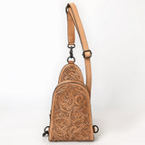 American Darling Sling Hand Tooled Leather Women Bag Western Handbag Purse