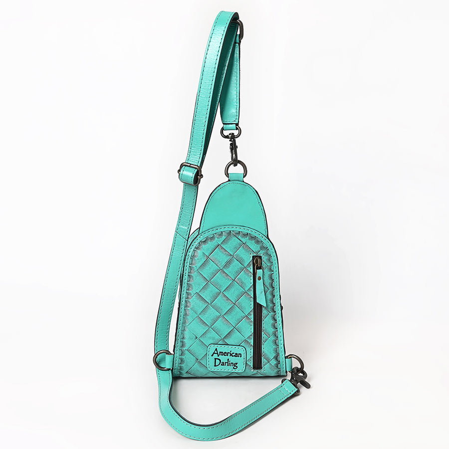 American Darling Sling Hand Tooled Leather Women Bag Western Handbag Purse| Handbags |Leather | Summer