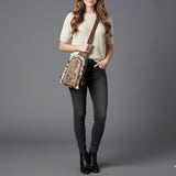 American Darling Sling Beautifully Hand Tooled Hair-On Genuine Leather women bag western handbag purse | Fanny Pack for