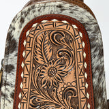 American Darling Sling Beautifully Hand Tooled Hair-On Genuine Leather women bag western handbag purse | Fanny Pack for