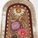 American Darling Sling Beautifully Hand Tooled Hair-On Genuine Leather women bag western handbag purse | Fanny Pack for