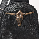 American Darling Sling Hair-On Crocodile embossed Genuine Leather women bag western handbag purse