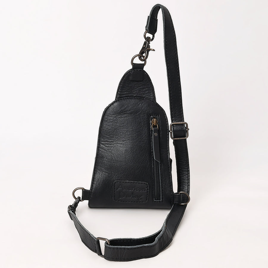 American Darling Sling Hair-On Crocodile Embossed Genuine Leather Women Bag Western Handbag Purse |Sling | for