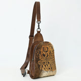 American Darling Sling Hair-On Crocodile embossed Genuine Leather women bag western handbag purse