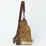 American Darling Sling Hair-On Crocodile Embossed Genuine Leather Women Bag Western Handbag Purse |Sling | for