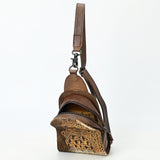 American Darling Sling Hair-On Crocodile Embossed Genuine Leather Women Bag Western Handbag Purse |Sling | for