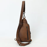 American Darling Sling Hair-On Crocodile Embossed Genuine Leather Women Bag Western Handbag Purse |Sling | for