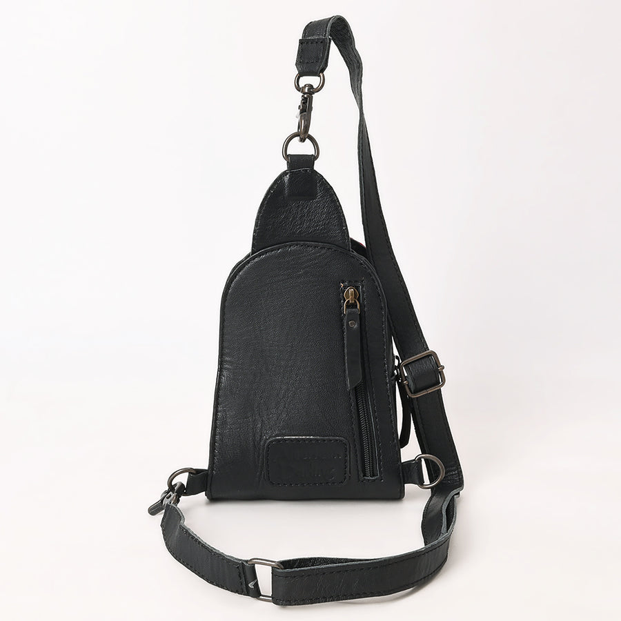 American Darling Sling Hair-On Crocodile Embossed Genuine Leather Women Bag Western Handbag Purse |Sling | for