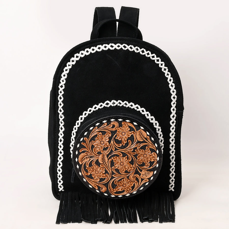 American Darling Backpack Hand Tooled Genuine Western Suede Leather women bag | Handbag Purse for Cute
