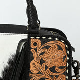 American Darling Tote Beautifully Hand Tooled Hair-On Genuine Leather women bag western handbag purse Travel Bags College