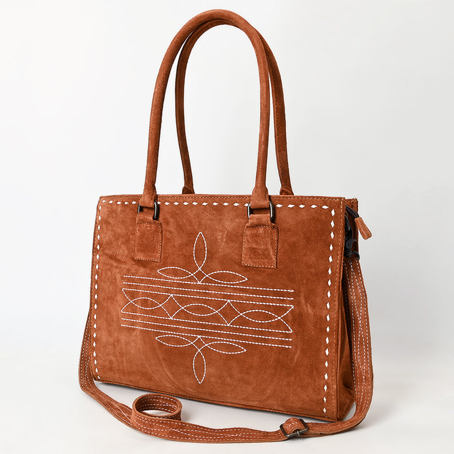 American Darling Tote Genuine Suede Leather Women Bag Western Handbag Purse | Travel Bags College Casual