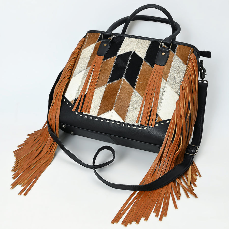 American Darling Tote Hair on Genuine Leather Western Women Bag Handbag Purse | Travel Bags College Casual