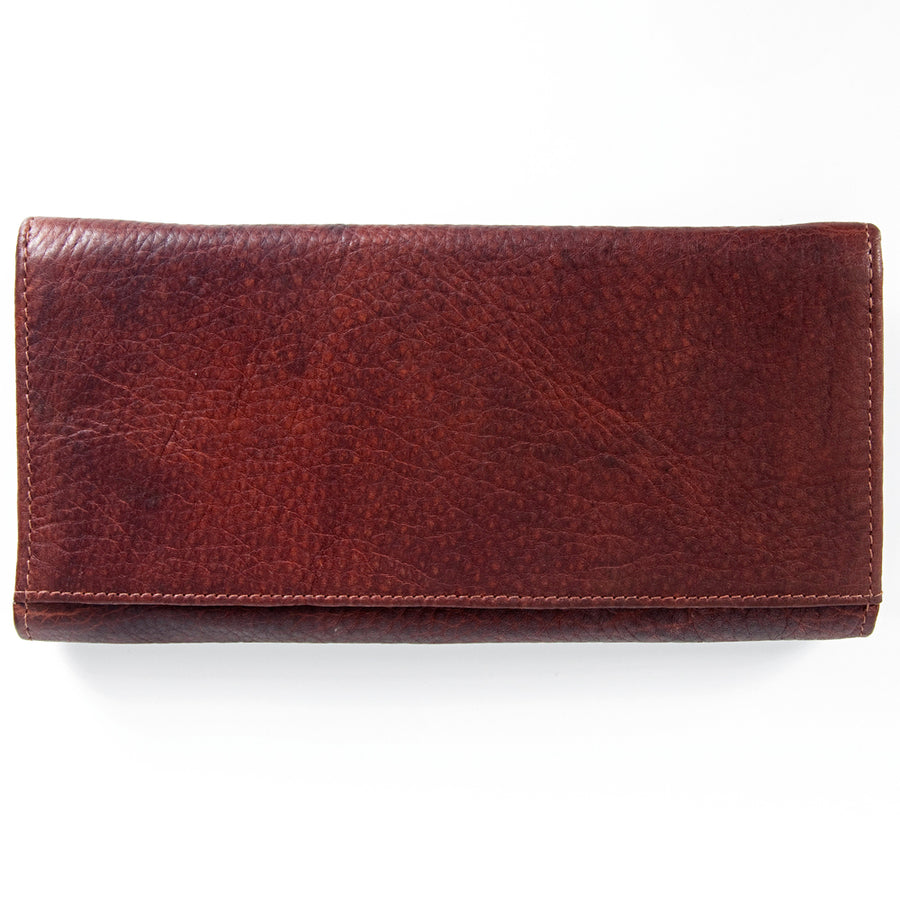 American Darling Wallet Hand Tooled Leather Clutch Vegetable Tanned Western Accessory 4in x 8in