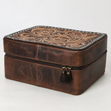 American Darling Jewelry Case Hand Tooled Genuine Leather Women Bag Western Handbag Purse