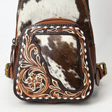 American Darling Adbga609 Sling Hand Tooled Hair-On Genuine Leather Women Bag Western Handbag Purse