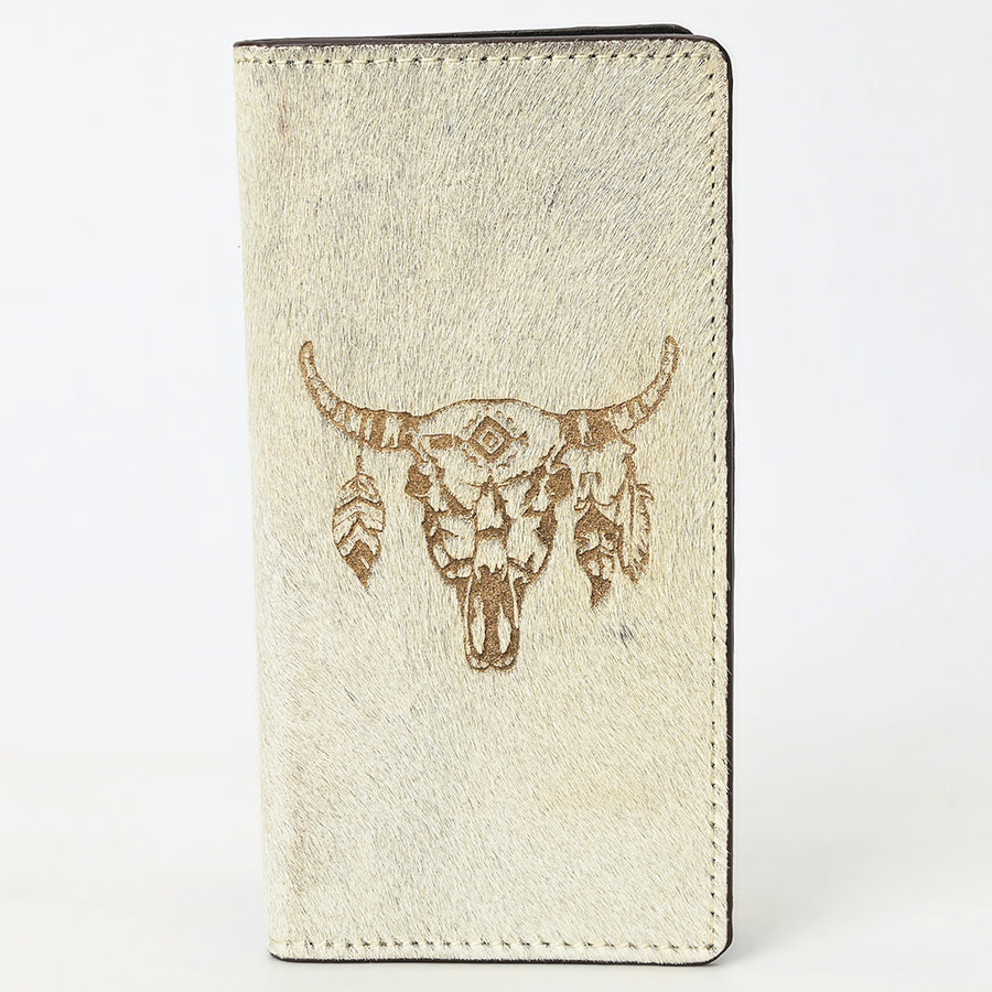 American Darling Wallet Western Genuine Leather Handcrafted Tall Checkbook Pocket Wallet with Multi Card Slots