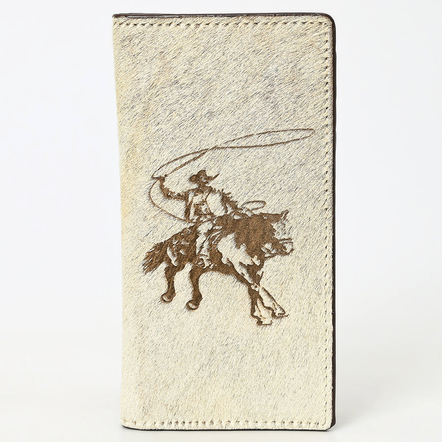American Darling Wallet Western Genuine Leather Handcrafted Tall Checkbook Pocket Wallet with Multi Card Slots
